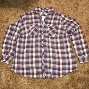 Tartan patterned long sleeve